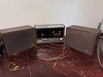 Vntg Ampex Brand Micro 87R Model Am/fm Radio/cassette Player W/ Power & Speakers. Fixed Price $149.00.