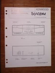 Service Manual Kenwood X-W320 Cassette Deck, Original. Fixed Price $12.14.