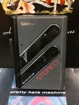 Is Vintage Sanyo M GP22 Portable Aa Battery Auto Stop Stereo Cassette Player. Fixed Price $14.99.