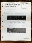 Kenwood KX-59W KX-59CW Cassette Service Manual *original*. Fixed Price $14.97.