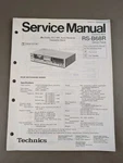 Technics Cassette Deck RS-B68R Silverface Service Manual D-4884. Fixed Price $54.95.