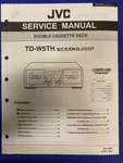 Jvc TD-W5TH TDW5TH Dual Cassette Deck Service Manual **original**. Fixed Price $13.99.