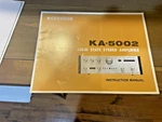 Instruction Manual / Kenwood KA-5002 Excellent Condition 18 Pages. Fixed Price $35.00.