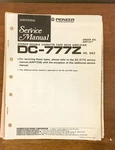 Pioneer DC-777Z Cassette Deck Service Manual *original*. Fixed Price $14.89.
