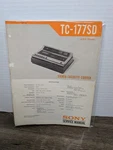 Sony TC-177SD Stereo Cassette-corder Service Manual Original Paperwork Vintage. Fixed Price $26.99.