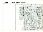 Akai Model HX-A201 Cassette Deck Schematic Diagram & Pc Boards. Fixed Price $14.00.