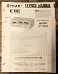 Sharp RT-2266 Cassette Service Manual *original*. Fixed Price $14.97.