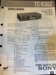 Sony TC-R302 TCR302 Service Manual From The Usa **original** 907 6763. Fixed Price $13.89.