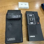 Lanier P-124 Microcassette Recorder And Leather Case Untested. Fixed Price $12.95.