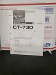 Pioneer CT-730 Cassette Deck Service Manual *original*. Fixed Price $19.99.