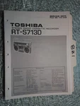 Toshiba RT-S713 Service Manual Original Repair Book Stereo Radio Tape Boombox. Fixed Price $20.00.