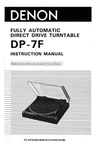 Denon DP-7F Turntable Owners Manual. Fixed Price $22.24.