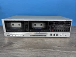 Realistic SCT-100 Stereo Dual Deck Cassette Dubbing Recorder Tested Partly Works. Fixed Price $29.99.