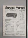 Technics RS-T80R Cassette Deck Service Manual D-5455. Fixed Price $54.95.