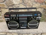 Vintage Boombox Lasonic TRC-931 Radio Cassette. Fixed Price $750.00.