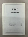 Akai HX-M77R Original Schematics Free Shipping. Fixed Price $12.00.
