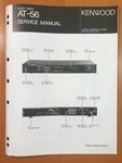 Original Service Manual & Schematic Kenwood AT-56 Audio Timer D401. Fixed Price $22.00.