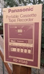 Vintage Panasonic Portable Cassette Tape Recorder Japan RQ-413AS Box Only. Fixed Price $9.99.