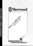 Sherwood S-6000CP Cassette Deck Owners Instruction Manual. Fixed Price $22.24.