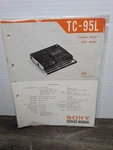 Sony Cassette Service Manual Vintage Original Paperwork Repair. Fixed Price $10.79.