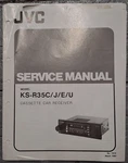 Jvc KS-R35C KS-R35J KS-R35E KS-R35U Car Stereo Service Manual With Supplement. Fixed Price $29.99.