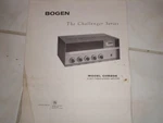 Bogen Installation And Service Manual Model Chb A/ 20W Amp(pdf E-format). Fixed Price $16.99.