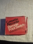 Realistic (radio Shack) Cassette Recorder Remote Foot Pedal Switch 44-610B. Fixed Price $16.99.