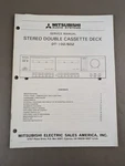 Mitsubishi Stereo Double Cassette Deck DT-102/602 Service Manual D-4879. Fixed Price $54.95.