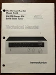 Harman Kardon Model T403 Fm Tuner Technical Manual Service Original. Fixed Price $19.99.