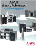 Aiwa - Brochure Catalogue Component Systems 1983 English. Fixed Price $13.95.