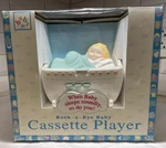 Genuine Vintage 1994 Gaa Corp. Sleeping Baby Cradle Cassette Player. Fixed Price $37.49.
