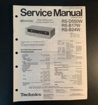 Technics RS-B24W Dolby Double Cassette Deck Original Service Manual 1985. Fixed Price $9.99.