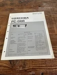 Toshiba PC-G6R Stereo Cassette Deck Original Service Manual. Fixed Price $15.99.