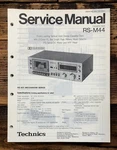 Technics RS-M44 Cassette Service Manual *original*. Fixed Price $14.97.