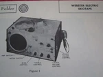Webster Electric Ekotape 101-4, -5, 102-4, 103-4, 104-4 Recorder Photofact. Fixed Price $6.50.