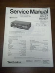 Original Technics Service Manual For The RS-B7 RS-907 Cassette Deck Repair. Fixed Price $10.98.