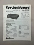 Technics RS-BX606 Original Service Manual Free Shipping. Fixed Price $14.00.