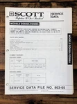 Scott DD656A DD688A Cassette Service Manual *original*. Fixed Price $14.97.
