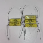 (5) Vtg 439P Sprague 1UF 10% 220AC Yellow Jacket Film Capacitors 1960S. Fixed Price $22.50.