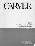 Carver HR-772 Receiver Owners Manual. Fixed Price $22.24.