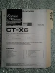 Pioneer CT-X6 Service Manual Original Repair Book Stereo Tape Deck Player. Fixed Price $28.50.