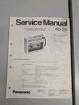 Panasonic RQ-383 Auto Reverse Cassette Recorder Service Manual D-5344. Fixed Price $54.95.