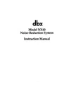 Dbx NX40 Noise Reduction System Instruction Owners Manual. Fixed Price $20.24.