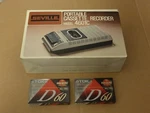 Vintage Seville 4601C Portable Cassette Recorder Boxed W Bonus Tapes. Fixed Price $65.00.