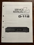 Luxman D-112 Compact Disc Cd Player Service Manual Original Oem Genuine. Fixed Price $19.99.