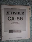 Fisher CA-56 Service Manual Original Repair Book Stereo Amplifier. Fixed Price $19.98.