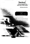 Technics RS-AZ6 RS-AZ7 Cassette Deck Owners Instruction Manual Reprint. Fixed Price $22.24.