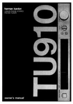 Harman Kardon TU-910 Tuner Owners Manual. Fixed Price $22.24.