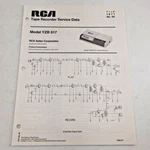 Rca Tape Recorder Service Data Model Yzb 517 File 1971 No 55. Fixed Price $14.95.