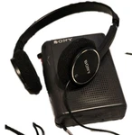 Sony TCM-353V Cassette-corder & MDR-222 Headphones New Belts Serviced Tested. Fixed Price $69.00.